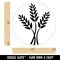 Wheat Stems Bread Baking Rubber Stamp for Stamping Crafting Planners